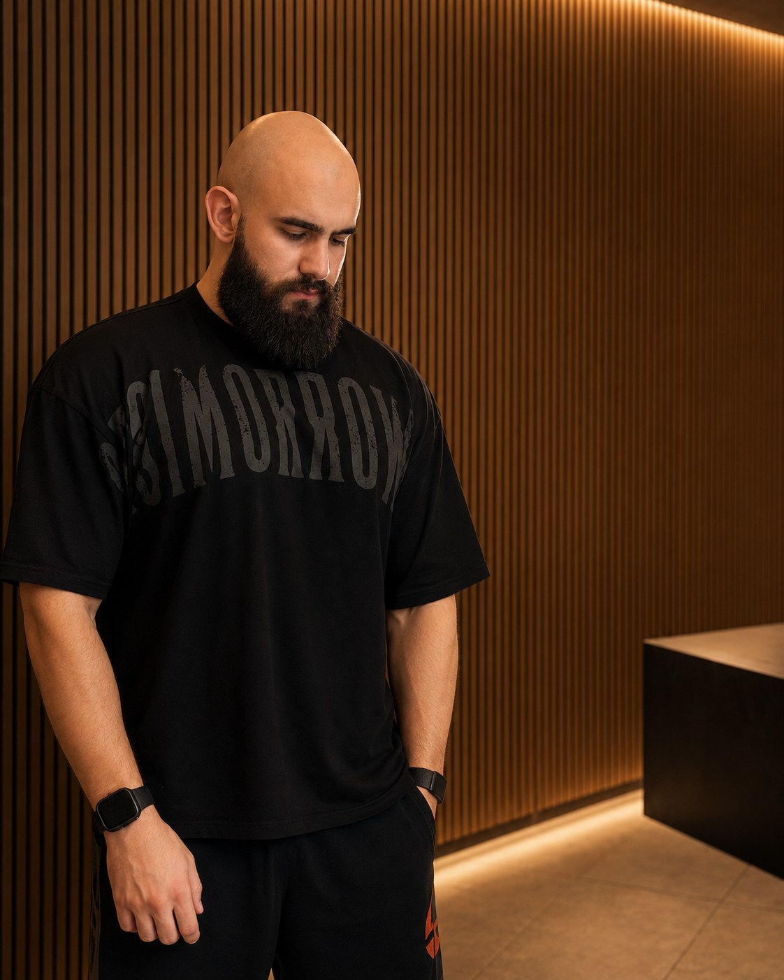 Founder portrait in warm premium interior